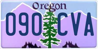 OR license plate 090CVA