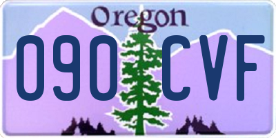 OR license plate 090CVF