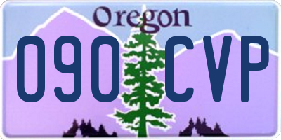 OR license plate 090CVP