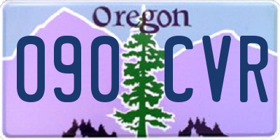 OR license plate 090CVR