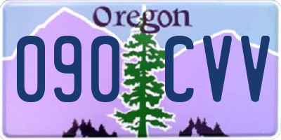 OR license plate 090CVV