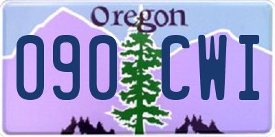 OR license plate 090CWI
