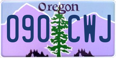 OR license plate 090CWJ