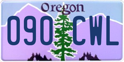 OR license plate 090CWL