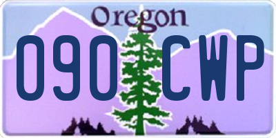 OR license plate 090CWP