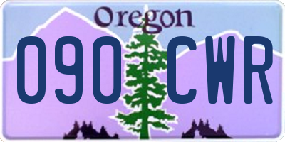 OR license plate 090CWR