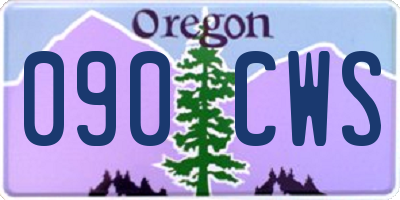 OR license plate 090CWS