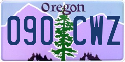 OR license plate 090CWZ
