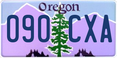 OR license plate 090CXA