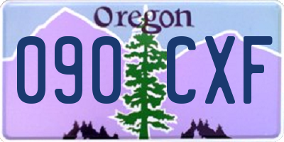 OR license plate 090CXF