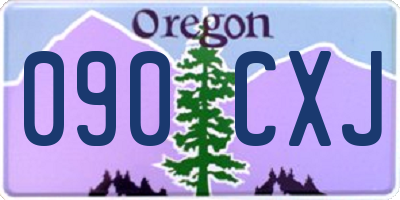 OR license plate 090CXJ