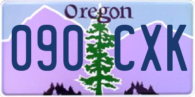 OR license plate 090CXK