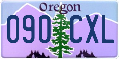 OR license plate 090CXL