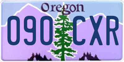 OR license plate 090CXR