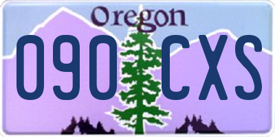 OR license plate 090CXS