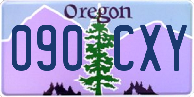 OR license plate 090CXY