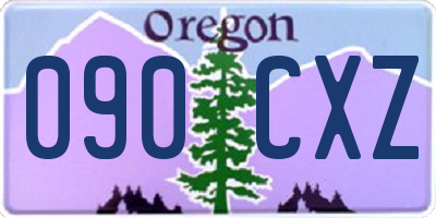 OR license plate 090CXZ