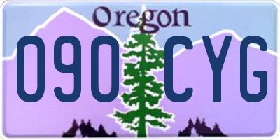OR license plate 090CYG