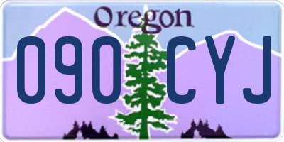 OR license plate 090CYJ