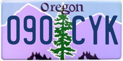 OR license plate 090CYK