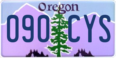 OR license plate 090CYS