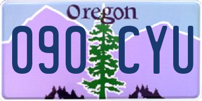 OR license plate 090CYU