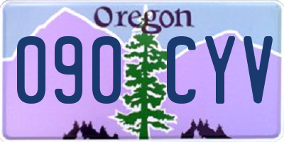 OR license plate 090CYV