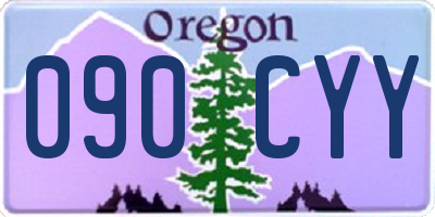 OR license plate 090CYY