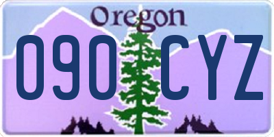 OR license plate 090CYZ