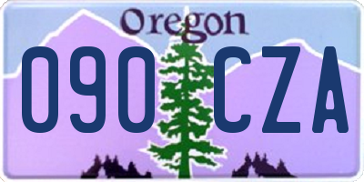 OR license plate 090CZA