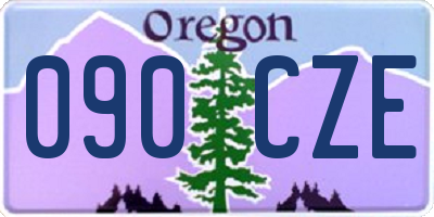 OR license plate 090CZE