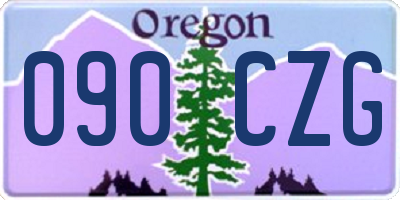OR license plate 090CZG