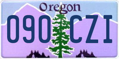 OR license plate 090CZI