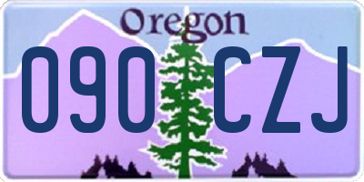 OR license plate 090CZJ