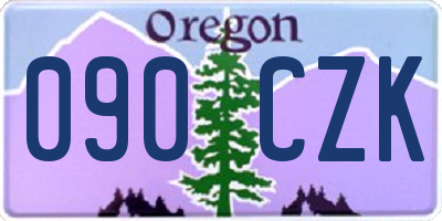 OR license plate 090CZK
