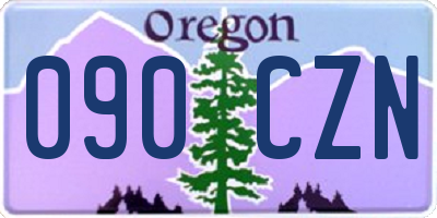 OR license plate 090CZN