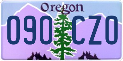 OR license plate 090CZO