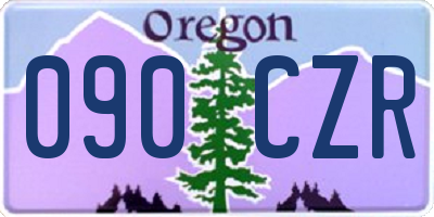 OR license plate 090CZR