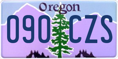OR license plate 090CZS