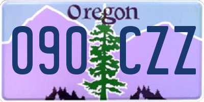 OR license plate 090CZZ
