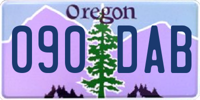 OR license plate 090DAB