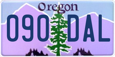 OR license plate 090DAL