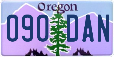 OR license plate 090DAN