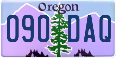 OR license plate 090DAQ
