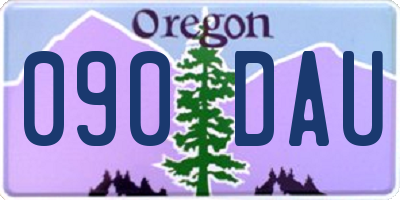 OR license plate 090DAU