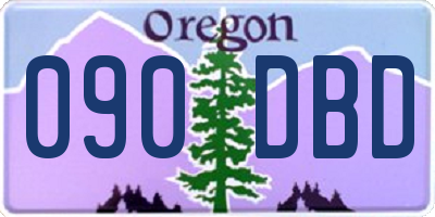 OR license plate 090DBD