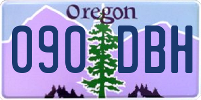 OR license plate 090DBH