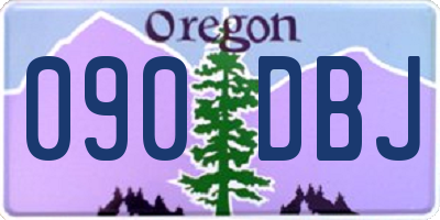OR license plate 090DBJ