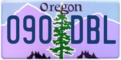 OR license plate 090DBL