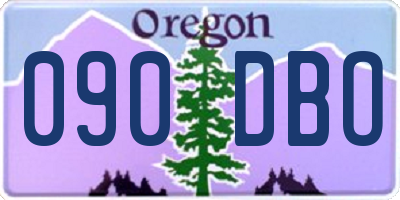 OR license plate 090DBO